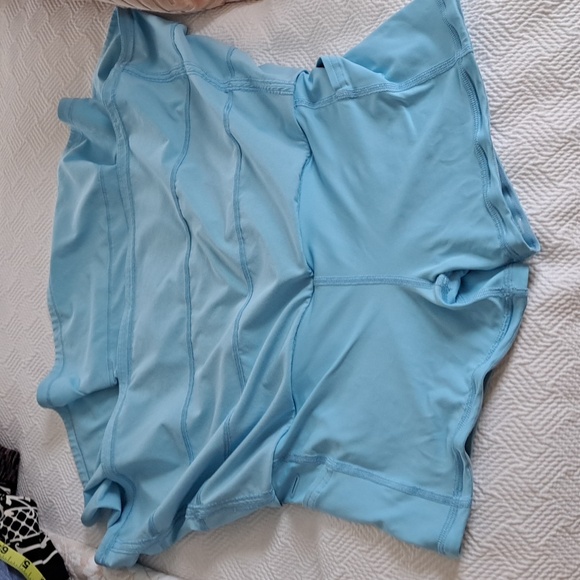 Lululemon Womens Pace Rival Blue Tiered Tennis/Athletic Skort Elastic Waist 8 - Picture 5 of 8